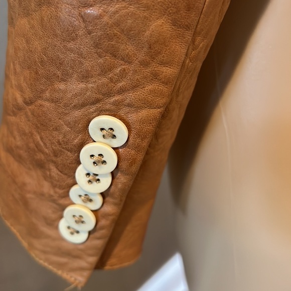 J Brand Camrl Leather Blazer/ Jacket - Picture 3 of 8